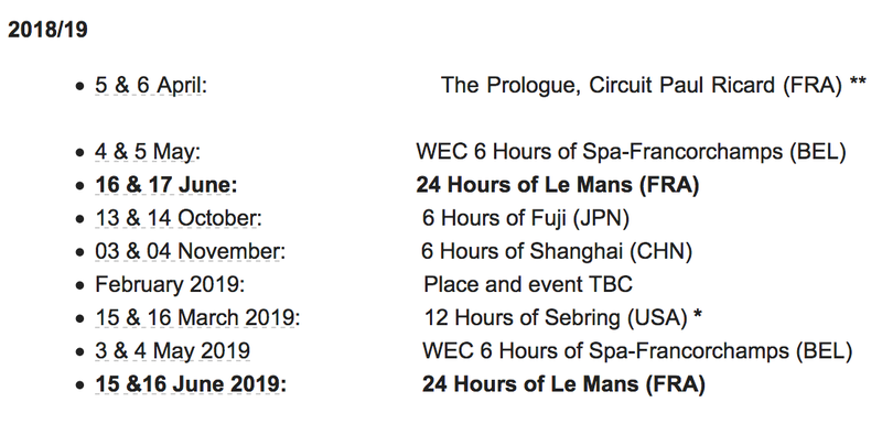 Screencap via WEC Press Release